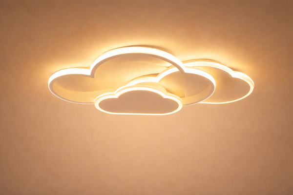 Cloud Shape LED Ceiling Light 3-Color Modern Acrylic Bedroom Living Room