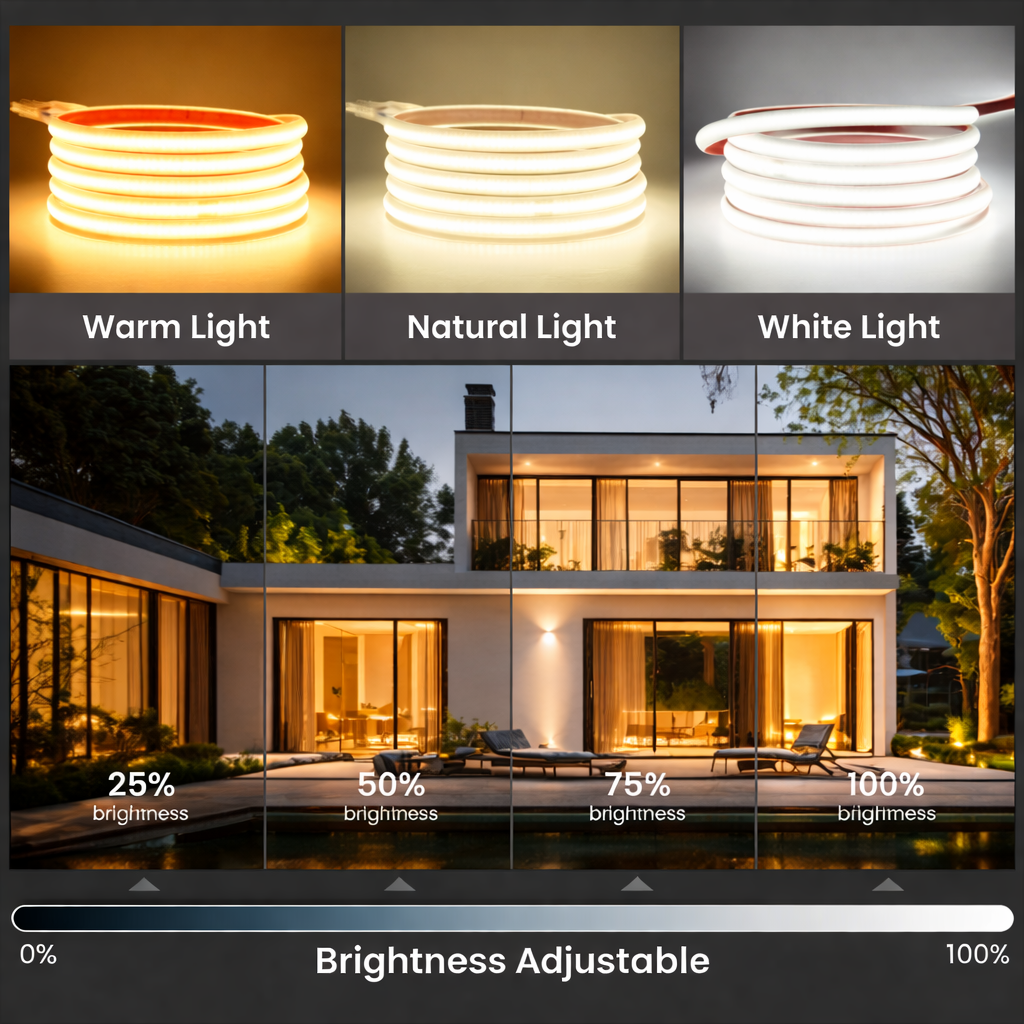 Daylight White LED Strip Lights 5M Dimmable