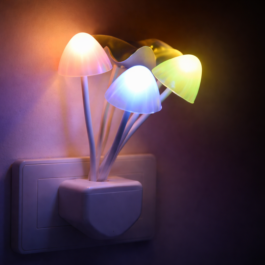 Mushroom Fungus Colorful LED Night Light