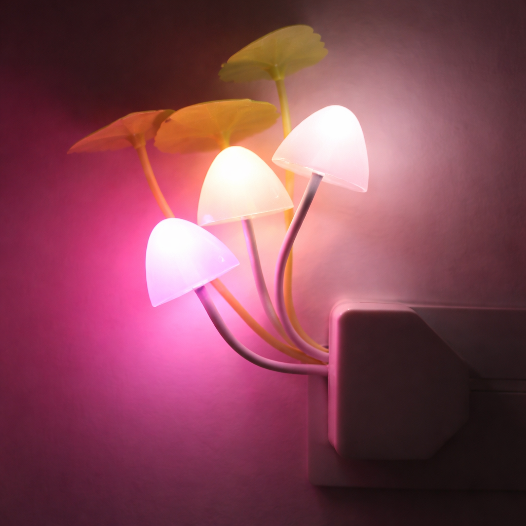 Mushroom Fungus Colorful LED Night Light