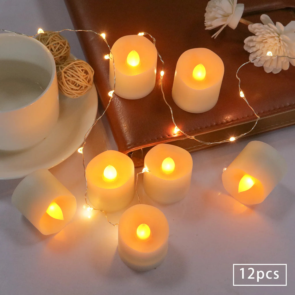 Flameless LED Candles Set Warm White