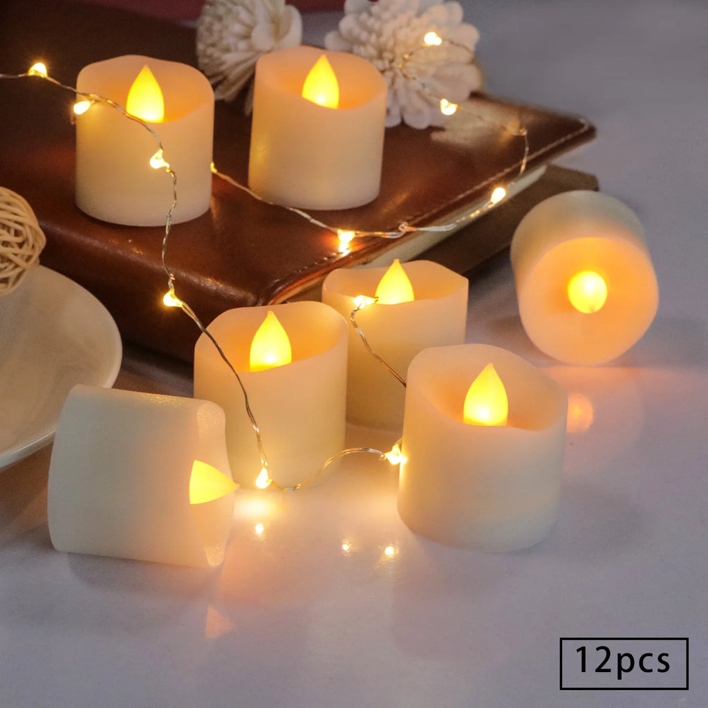 Flameless LED Candles Set Warm White