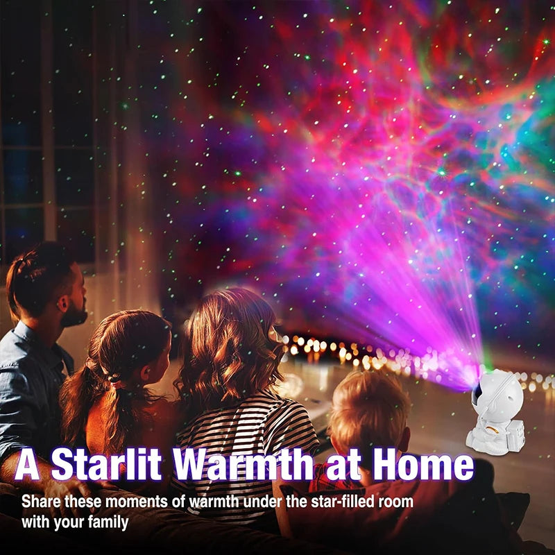 Astronaut Galaxy Star Projector Night Light Kids Bedroom Space Decor