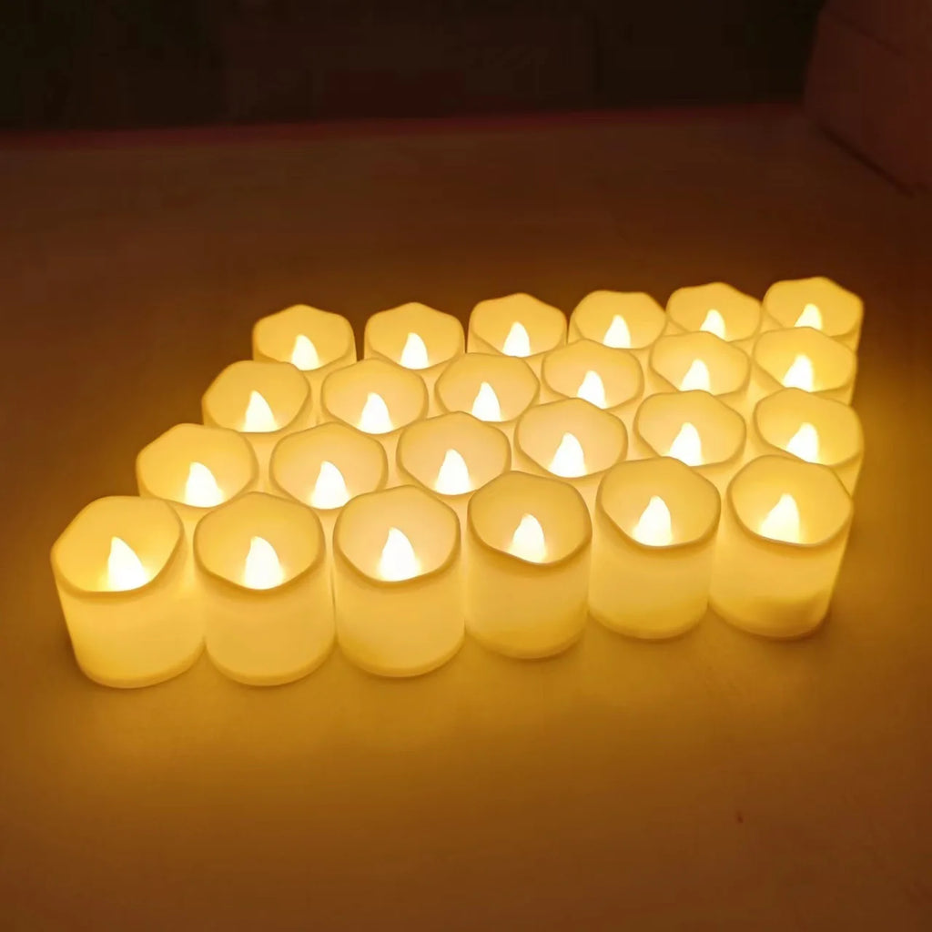 Flameless LED Candles Set Warm White