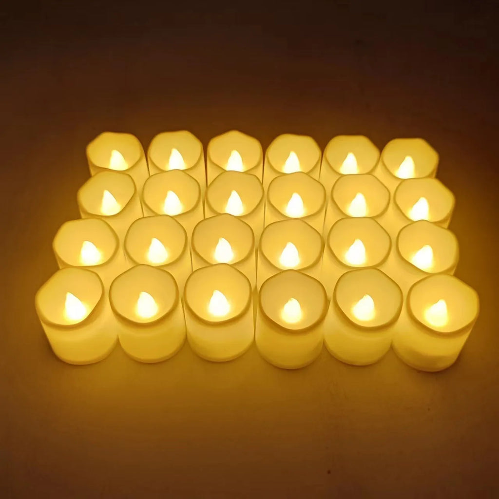 Flameless LED Candles Set Warm White
