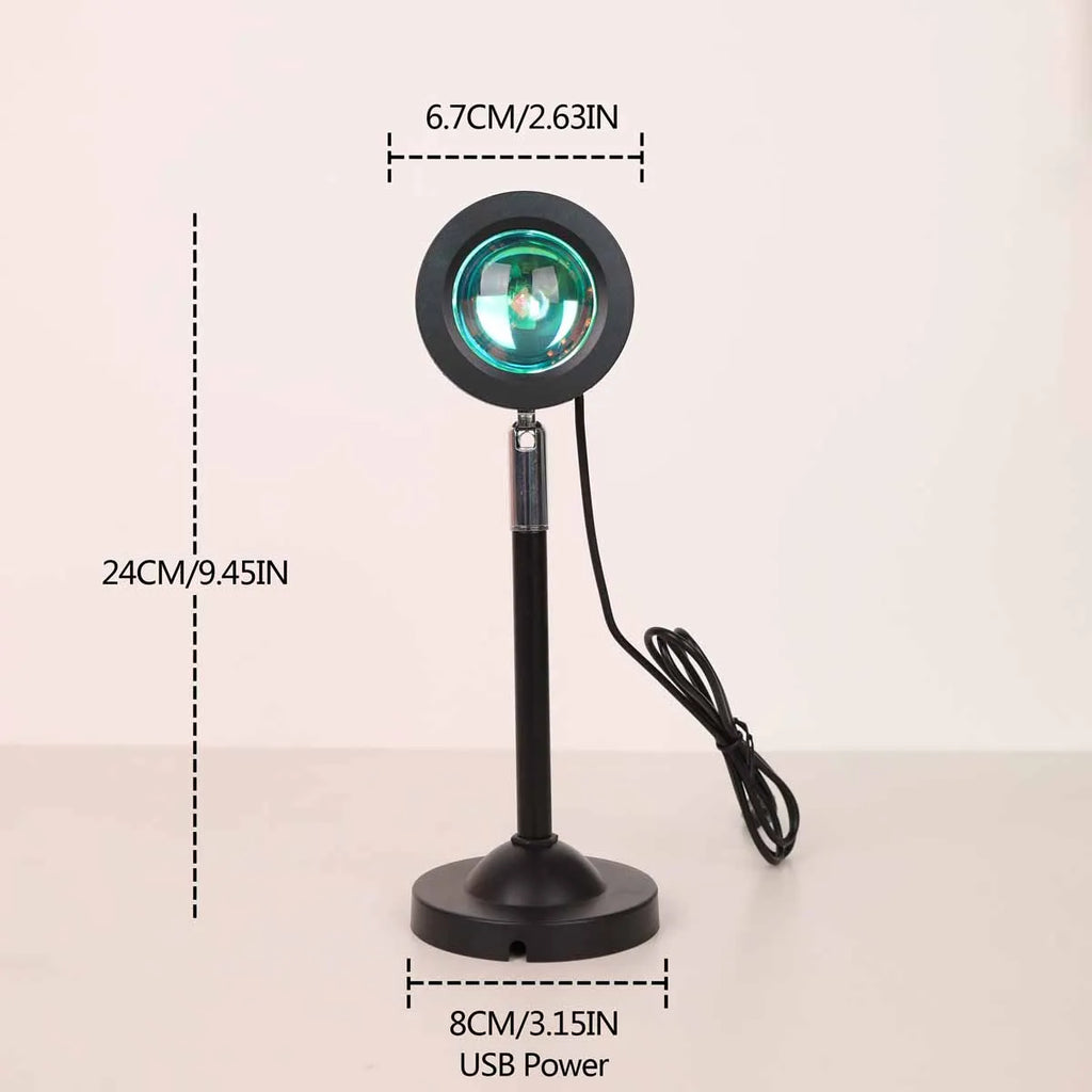 Sunset Projection Lamp 16 Color RGB Ambient Night Light Bedroom Photography