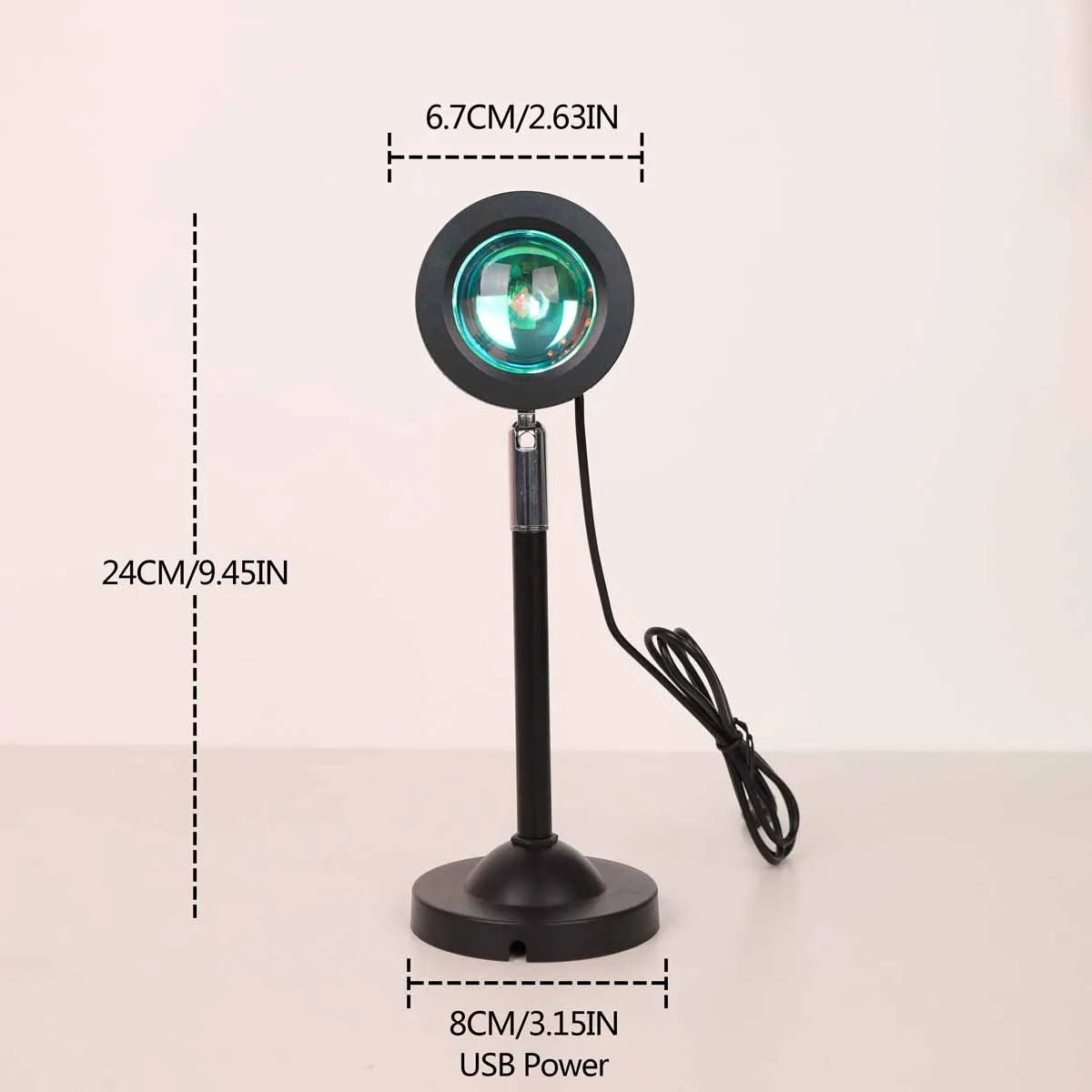 Sunset Projection Lamp 16 Color RGB Ambient Night Light Bedroom Photography