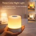 LED Dimmable Touch Night Light RGB Bedside Lamp