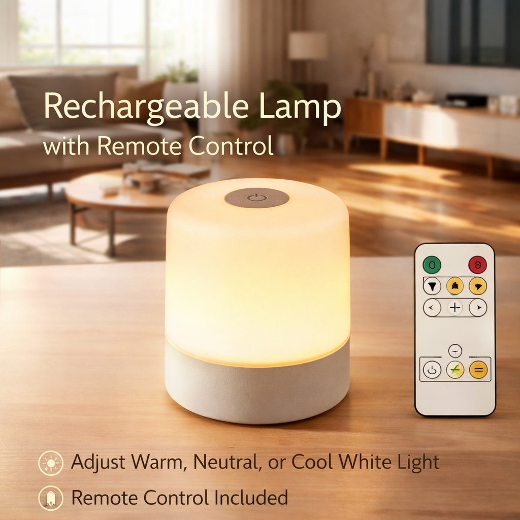 LED Dimmable Touch Night Light RGB Bedside Lamp