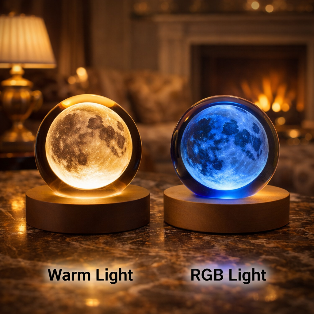 Crystal Ball LED Table Lamp Rechargeable
