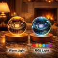 Crystal Ball LED Table Lamp Rechargeable