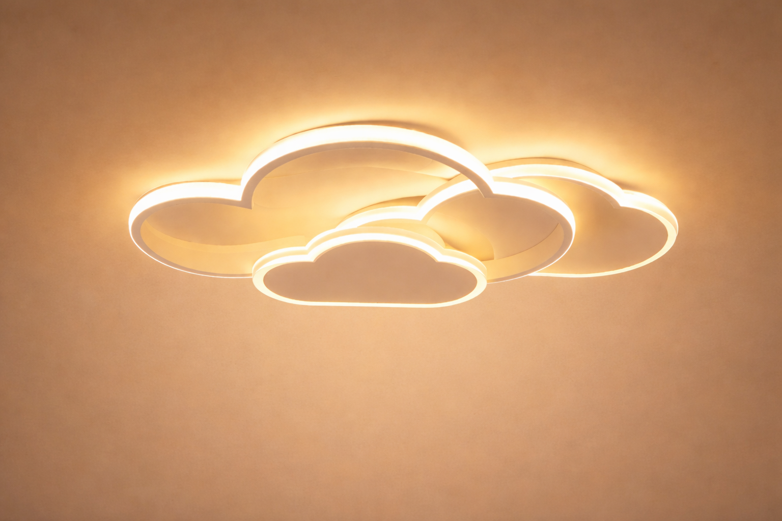 Cloud Shape LED Ceiling Light 3-Color Modern Acrylic Bedroom Living Room