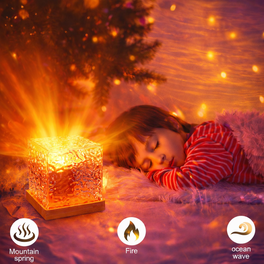 Ocean Wave Projector 16 Colors Aurora Glow Night Light