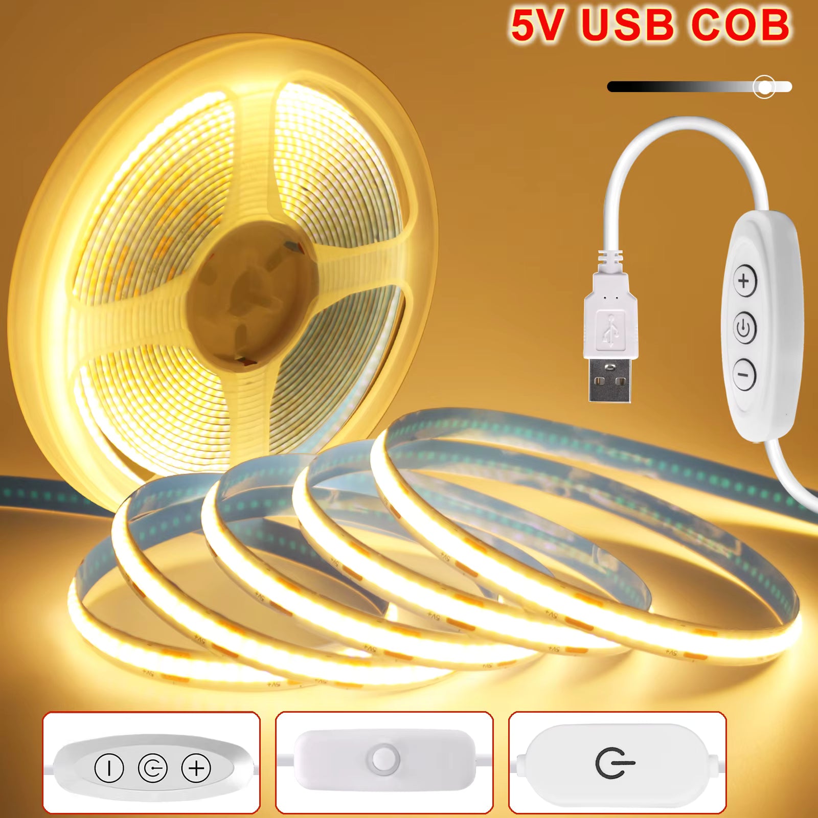 RGB LED Strip Lights 5M with Remote Control