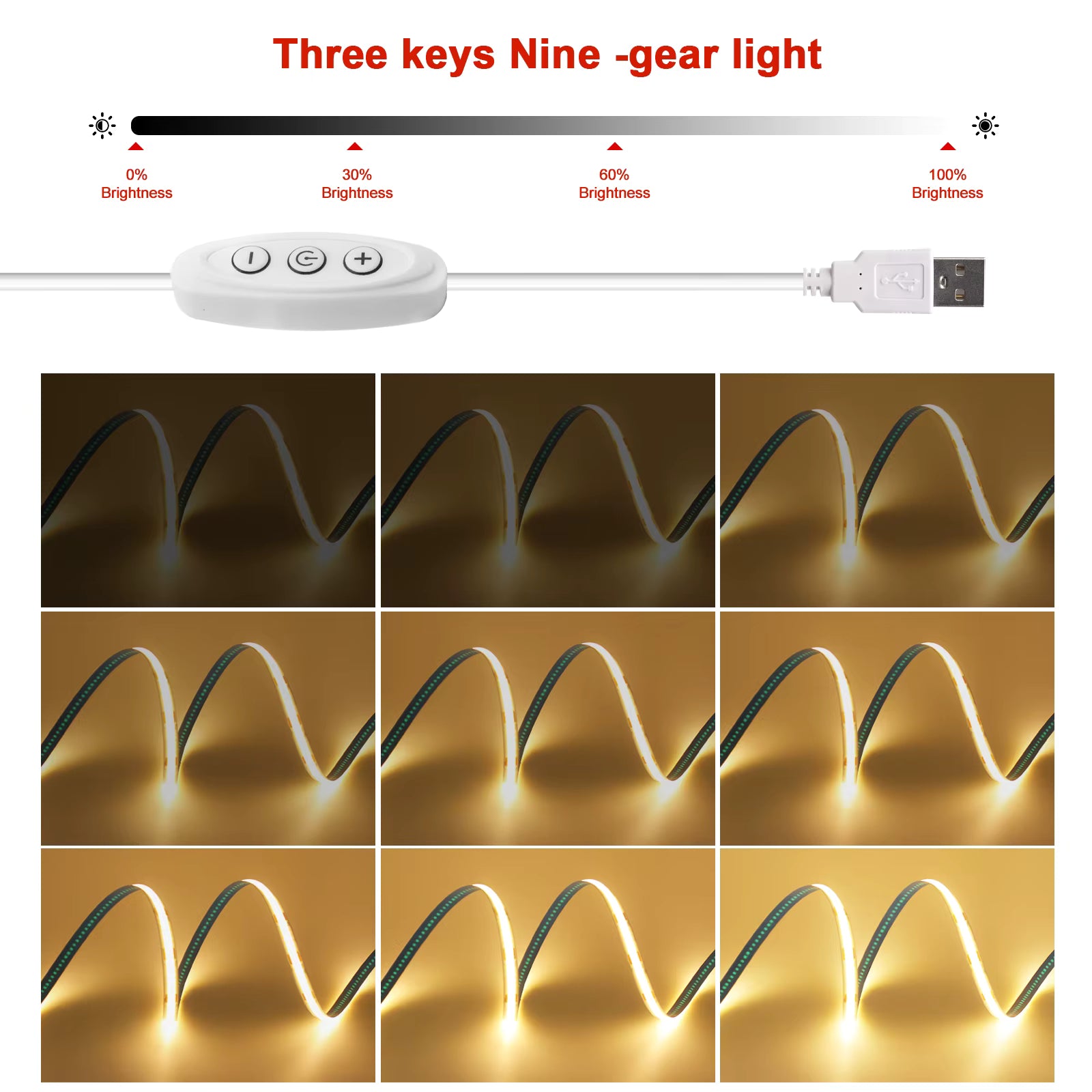 RGB LED Strip Lights 5M with Remote Control