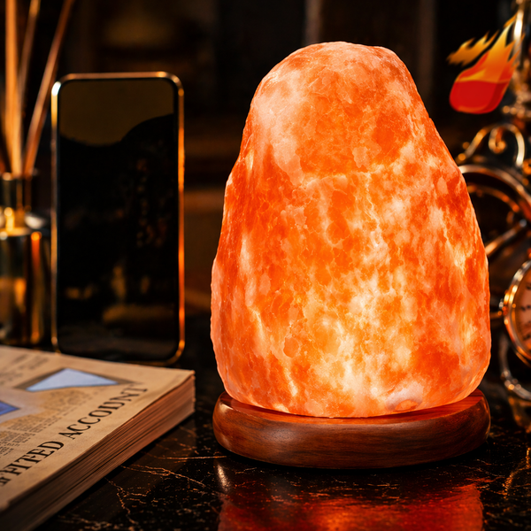 Natural Himalayan Salt Lamp with Dimmer
