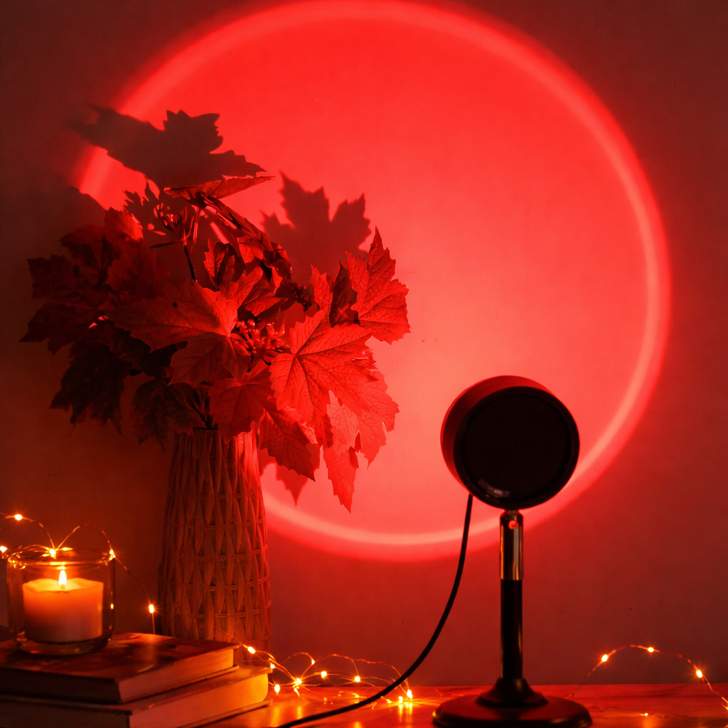 Sunset Projection Lamp 16 Color RGB Ambient Night Light Bedroom Photography